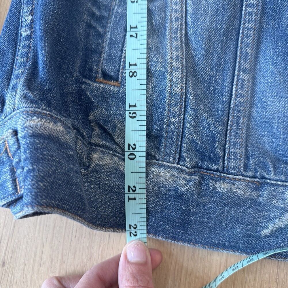 Madewell The Jean Jacket Women Size Small Blue Denim 100% Cotton 1655 - Picture 11 of 14